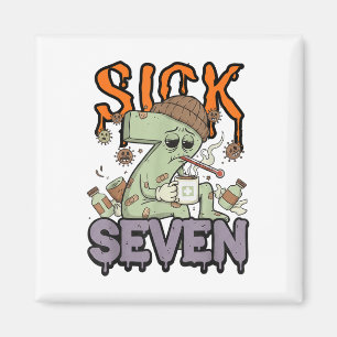 Sick Seven Meme T-Shirt 67 Sechs Sieben Lustspiel Magnet