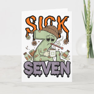 Sick Seven Meme T-Shirt 67 Six Seven Lustiger Wort Karte
