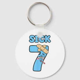 Sick Seven Meme T-Shirt 67 Six Seven Lustiger Wort Schlüsselanhänger