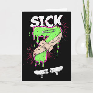 Sick Seven Meme T-Shirt Lustiger Wortwitz Drip Karte