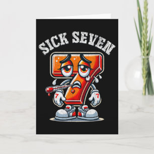 Sick Seven Meme T-Shirt Six Seven Lustiger Wortwit Karte
