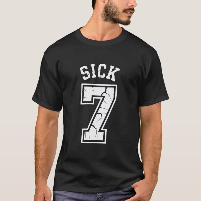 Sick Seven Meme T-Shirt Six Seven Spaß  (Vorderseite)
