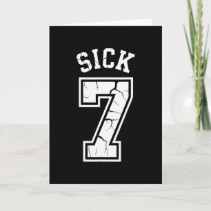 Sick Seven Meme T-Shirt Six Seven Spaß  Karte