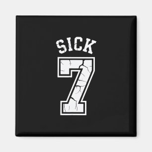 Sick Seven Meme T-Shirt Six Seven Spaß Magnet