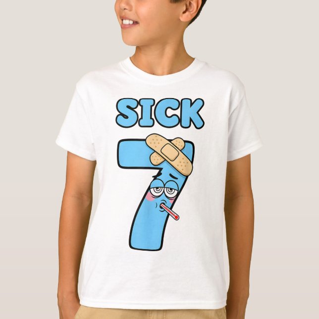 Sick Seven Meme Tee 67 Six Seven Funny Wordplay _1 (Vorderseite)
