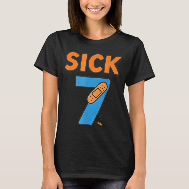 Sick Seven Meme Tee Six Seven Fun Wordplay  (Vorderseite)