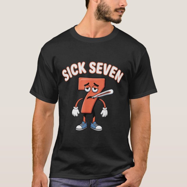 Sick Seven Meme Tee Six Seven Fun Wordplay _3  (Vorderseite)