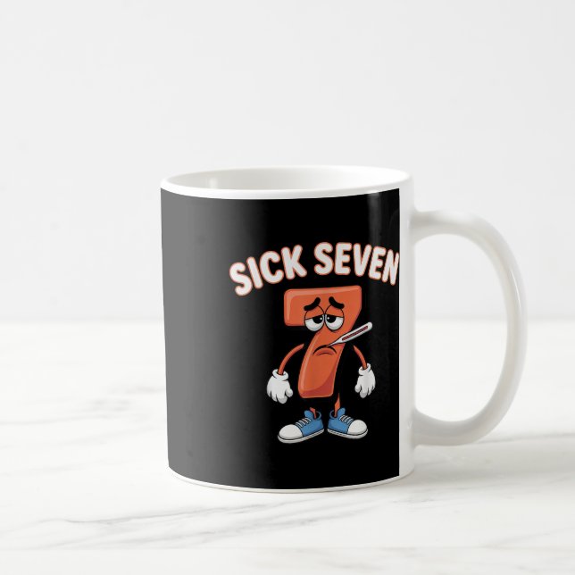 Sick Seven Meme Tee Six Seven Fun Wordplay _6  Kaffeetasse (Rechts)
