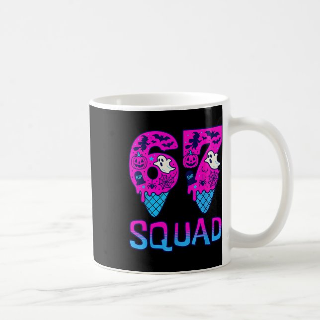 Sick Seven Meme Tee Six Seven Funny 67 Halloween S Kaffeetasse (Rechts)
