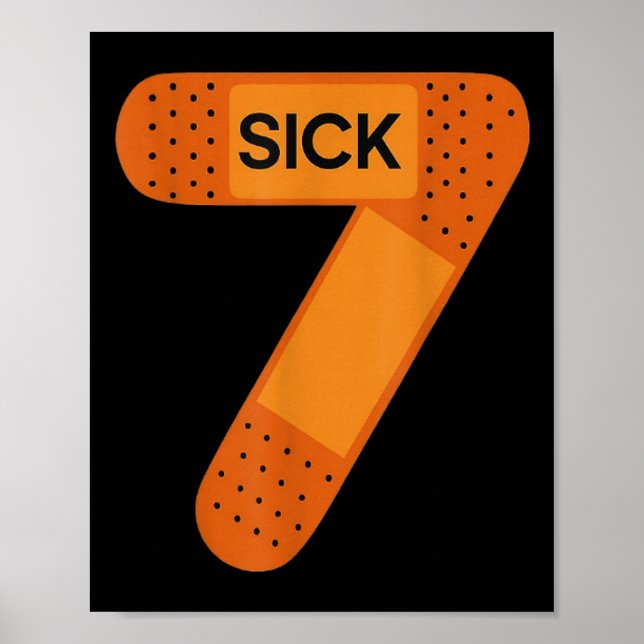 Sick Seven Meme Tee Six Seven Funny Wordplay _1  Poster (Vorne)