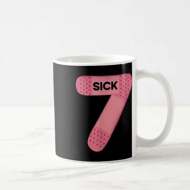 Sick Seven Meme Tee Six Seven Funny Wordplay  Kaffeetasse (Rechts)