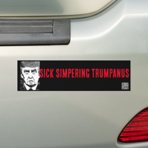 SICK SIMPERING TRUMPANUS AUTOAUFKLEBER