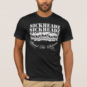 Sickheadz dunkler Kleiderschädel T T-Shirt