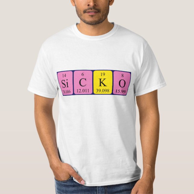 Sicko Periodenwörterbuch Shirt (Vorderseite)