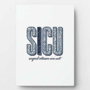 SICU Chirurgische Intensivstation Vintage-Shirt De Fotoplatte