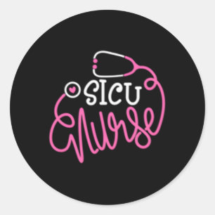 Sicu Nurse Chirurgische Intensivstation Nursing De Runder Aufkleber