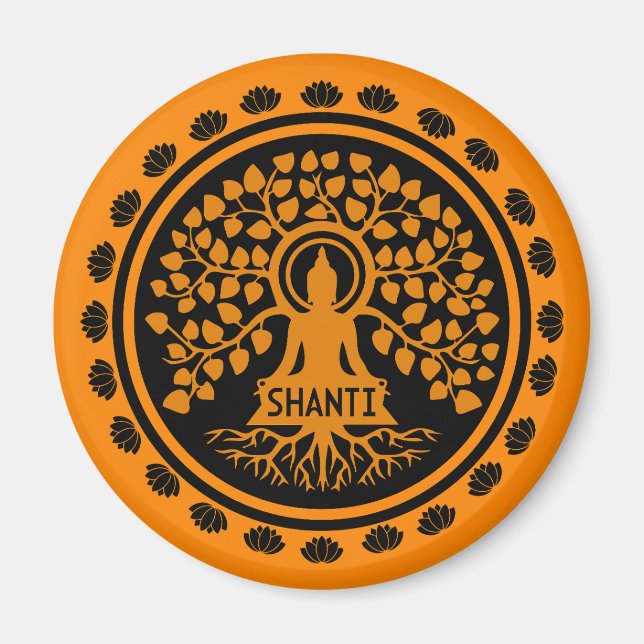 Siddhartha Gautama, buddhistische Kunst Magnet (Vorne)