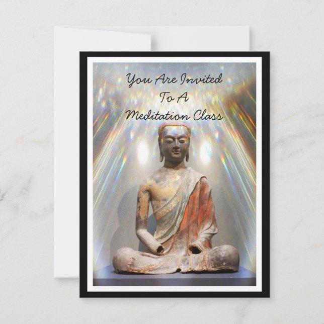 Siddhartha Gautama Statue Einladung (Vorderseite)