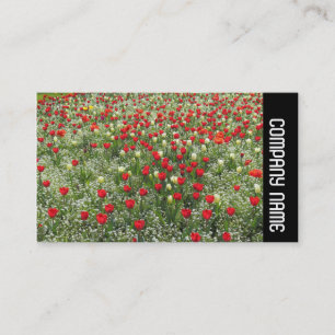 Side Band - Bett aus Tulpen Visitenkarte