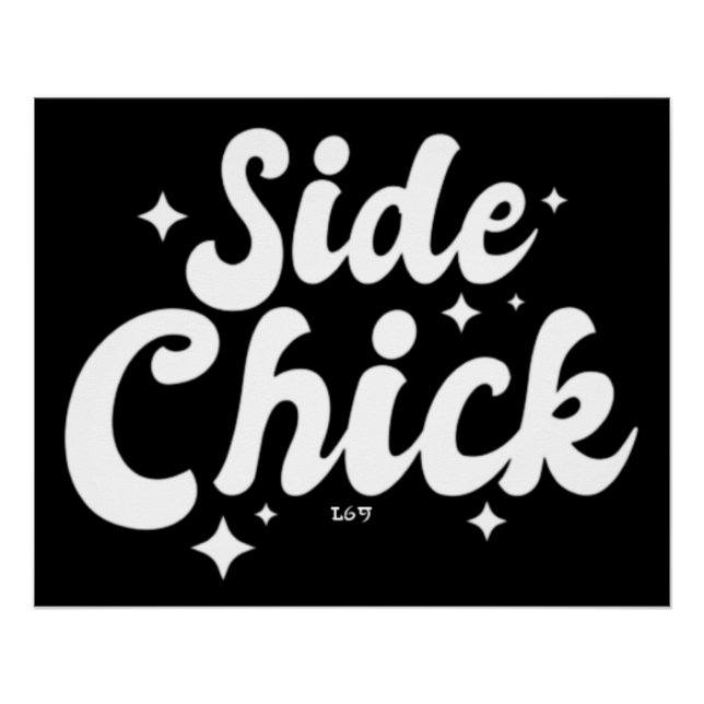 SIDE CHICK lustiger Erntedank Poster (Vorderseite)