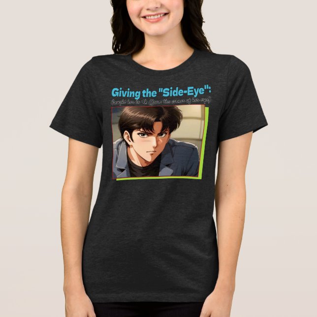 Side-Eye 4K Tri-Blend Shirt (Vorderseite)