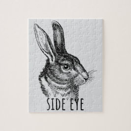 Side Eye Funny Bunny Puzzle