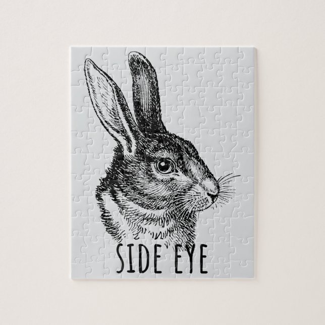 Side Eye Funny Bunny Puzzle (Vertikal)