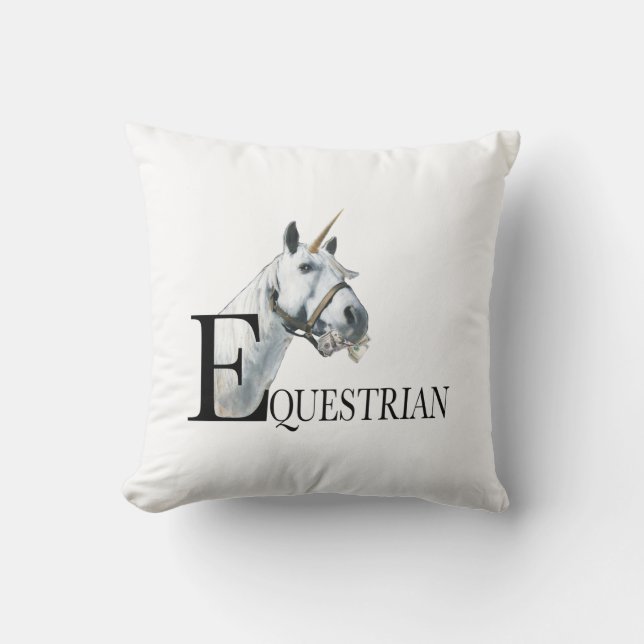 Side Eye Unicorn Kissen (Vorderseite)
