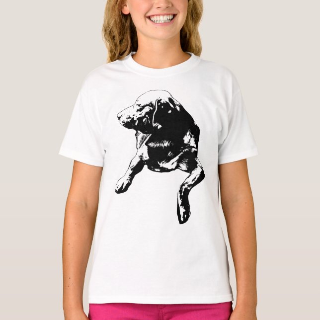 Side-Look Labrador, Dezember Wink T-Shirt (Vorderseite)