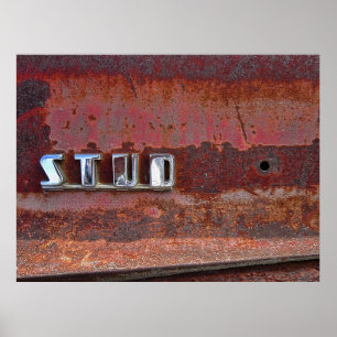 SIDE PANEL STUDEBAKER EMBLEM DER 1940er Jahre Poster