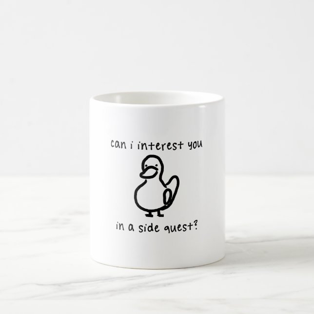Side Quest Gaming Meme Kaffeetasse (Mittel)
