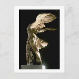 Side view of the Victory of Samothrace (Parian mar Postkarte