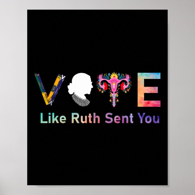 Side Vote wie Ruth schickte Ihnen feministische St Poster (Vorne)