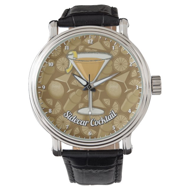 Sidecar Cocktail Armbanduhr (Vorderseite)