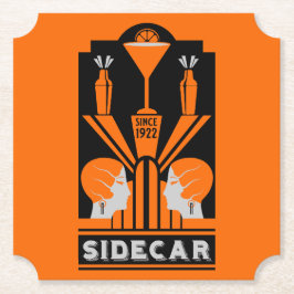 Sidecar Cocktail Art Deco Untersetzer