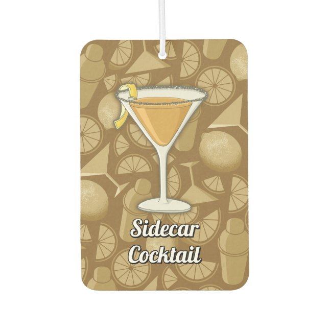 Sidecar Cocktail Autolufterfrischer (Vorderseite)