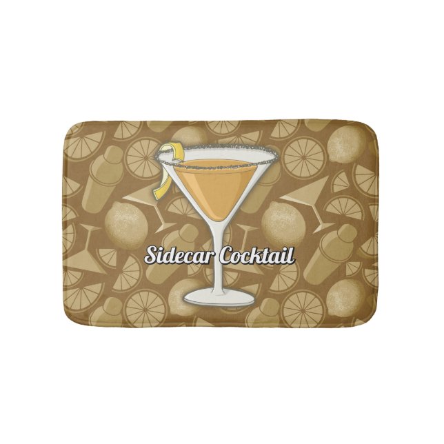 Sidecar Cocktail Badematte (Vorderseite)