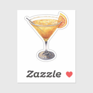 Sidecar Cocktail Drink Aufkleber