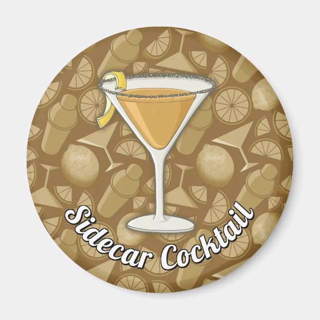 Sidecar Cocktail Magnet (Vorne)