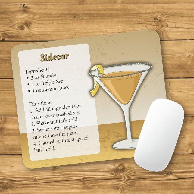 Sidecar Cocktail Mousepad (Von Creator hochgeladen)