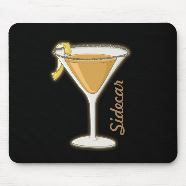 Sidecar Cocktail Mousepad (Vorne)