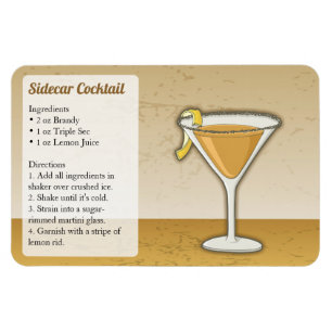 Sidecar Cocktail Rezept Magnet