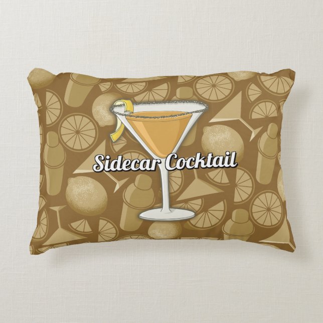 Sidecar Cocktail Zierkissen (Vorderseite)