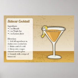 Sidecar Rezept Poster