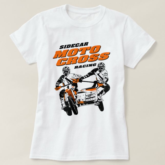 Sidecarcross Side Car Moto Cross T-Shirt (Design vorne)