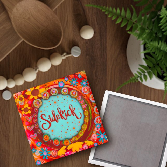 Sidekick Niedlich Trendy Funny Inspirivity Friends Magnet (Von Creator hochgeladen)