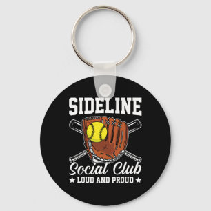 Sideline Social Club Laut Und Stolz Retro-Mutter-M Schlüsselanhänger