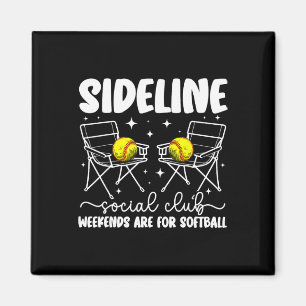 Sideline Social Club Softll Mama eines Softll-Spie Magnet