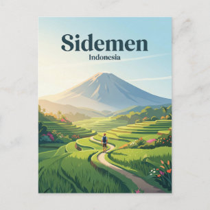 Sidemen Valley Indonesien Postkarte
