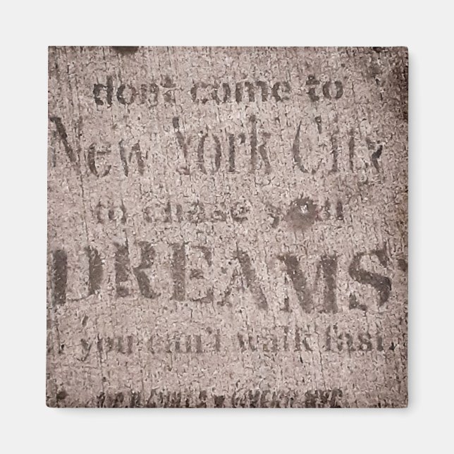 "Sidewalk Dreams-Little Italy, NYC Magnet" Magnet (Vorne)